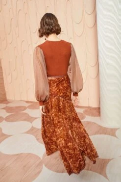 ULLA JOHNSON Willa Skirt - Sienna 7 ULLA JOHNSON Willa Skirt - Sienna -ULLA JOHNSON Outlet ULLA JOHNSON Willa Skirt SIENNA 0007