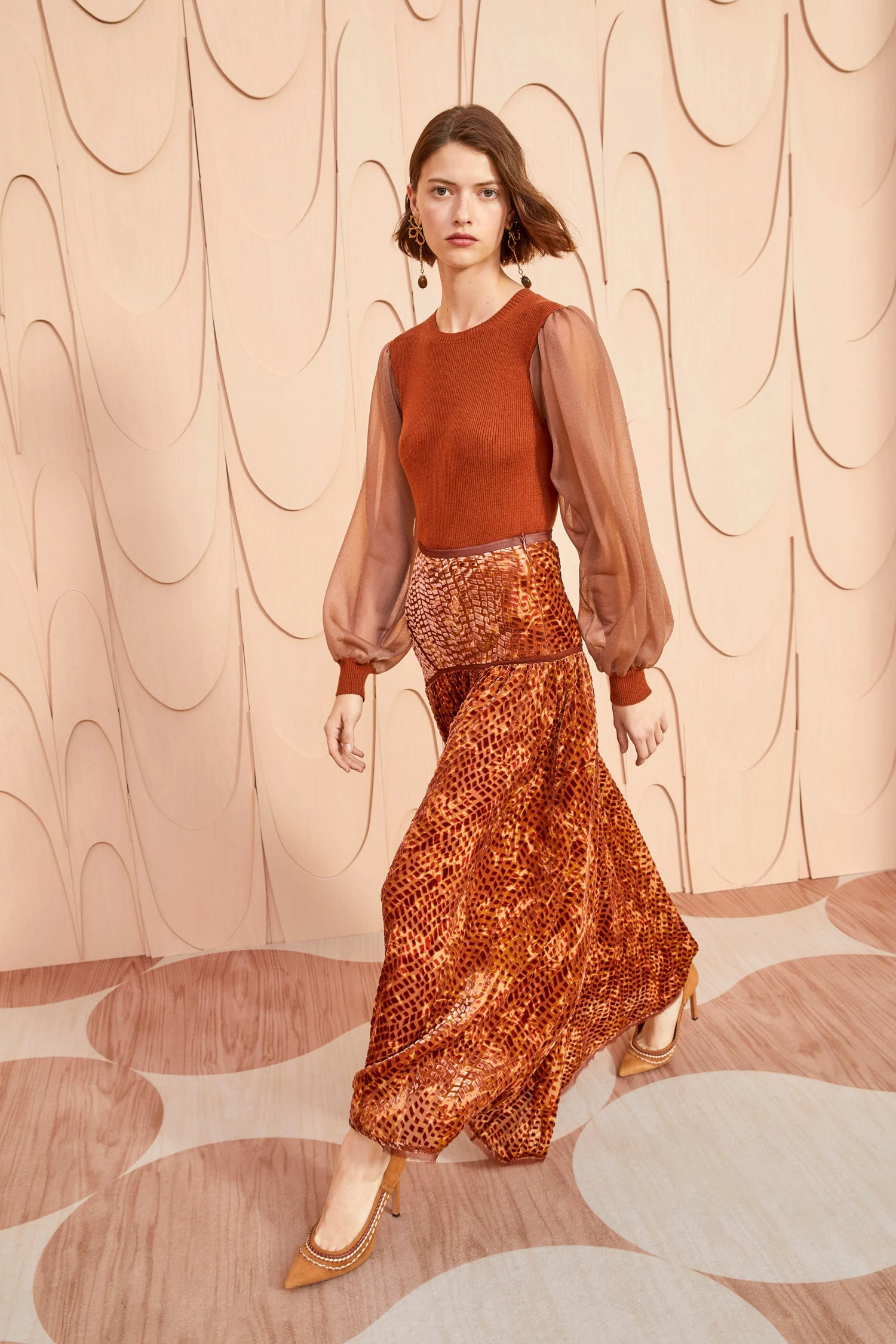 ULLA JOHNSON Willa Skirt - Sienna 4 ULLA JOHNSON Willa Skirt - Sienna - Image 4