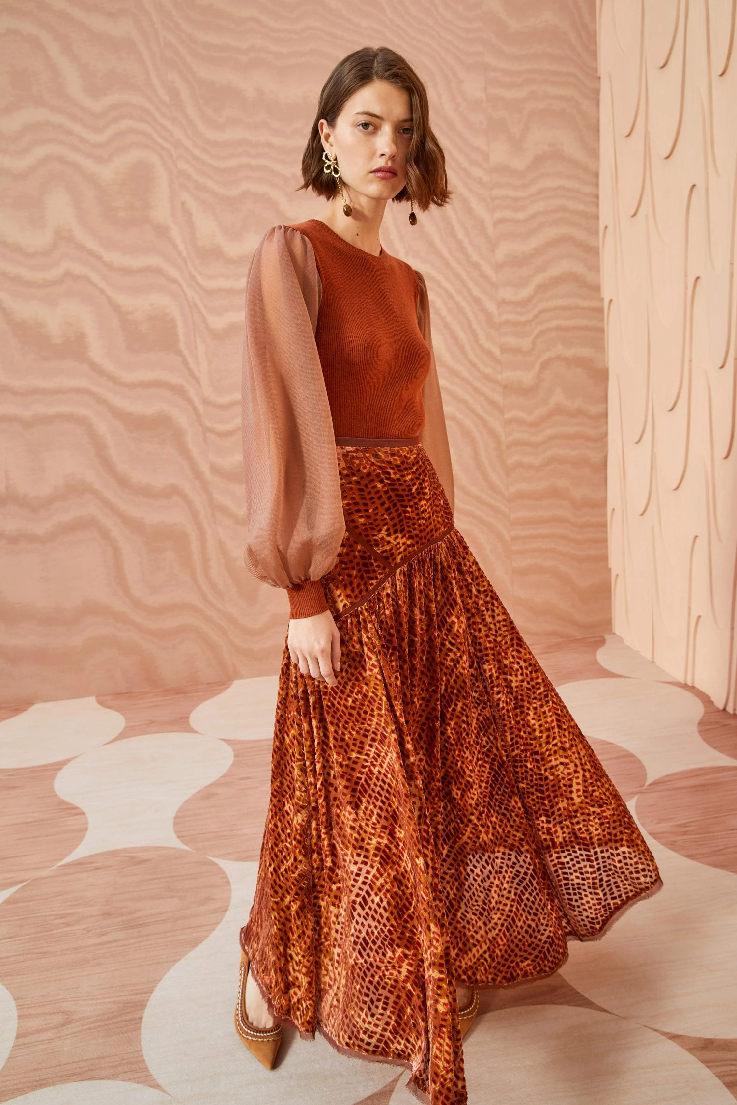 ULLA JOHNSON Willa Skirt - Sienna 5 ULLA JOHNSON Willa Skirt - Sienna - Image 5