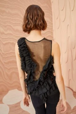 ULLA JOHNSON Winnifred Top - Noir 8 ULLA JOHNSON Winnifred Top - Noir -ULLA JOHNSON Outlet ULLA JOHNSON Winnifred Top NOIR 0013