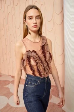 ULLA JOHNSON Winnifred Top - Umber 11 ULLA JOHNSON Winnifred Top - Umber -ULLA JOHNSON Outlet ULLA JOHNSON Winnifred Top UMBER 0133