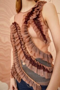 ULLA JOHNSON Winnifred Top - Umber 8 ULLA JOHNSON Winnifred Top - Umber -ULLA JOHNSON Outlet ULLA JOHNSON Winnifred Top UMBER 02 ALT