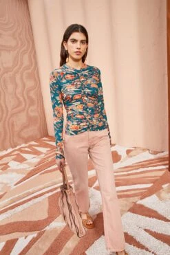 ULLA JOHNSON Wren Top - Delphinium 9 ULLA JOHNSON Wren Top - Delphinium -ULLA JOHNSON Outlet ULLA JOHNSON Wren Top DELPHINIUM 05