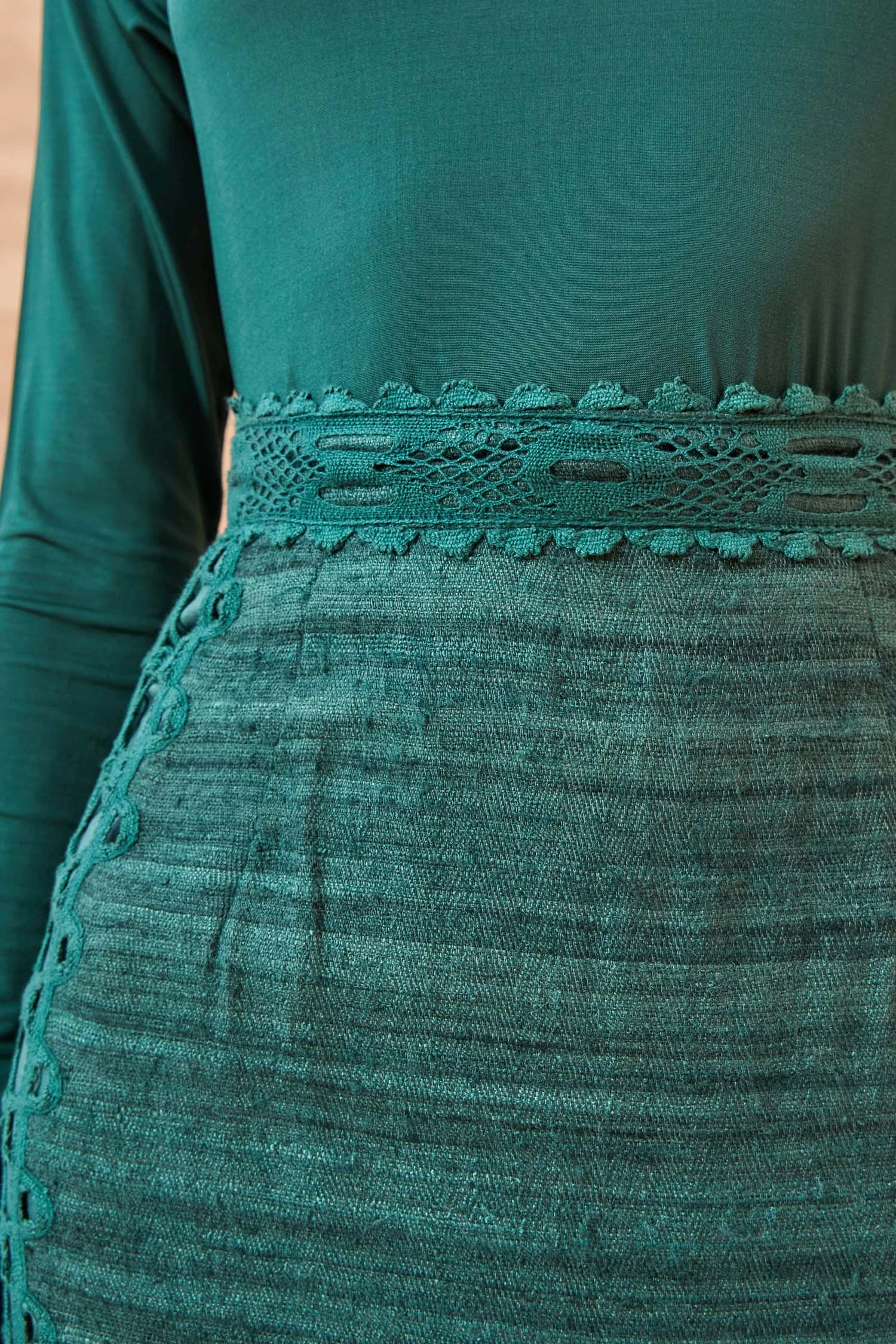 ULLA JOHNSON Yamini Skirt - Cypress 4 ULLA JOHNSON Yamini Skirt - Cypress - Image 4