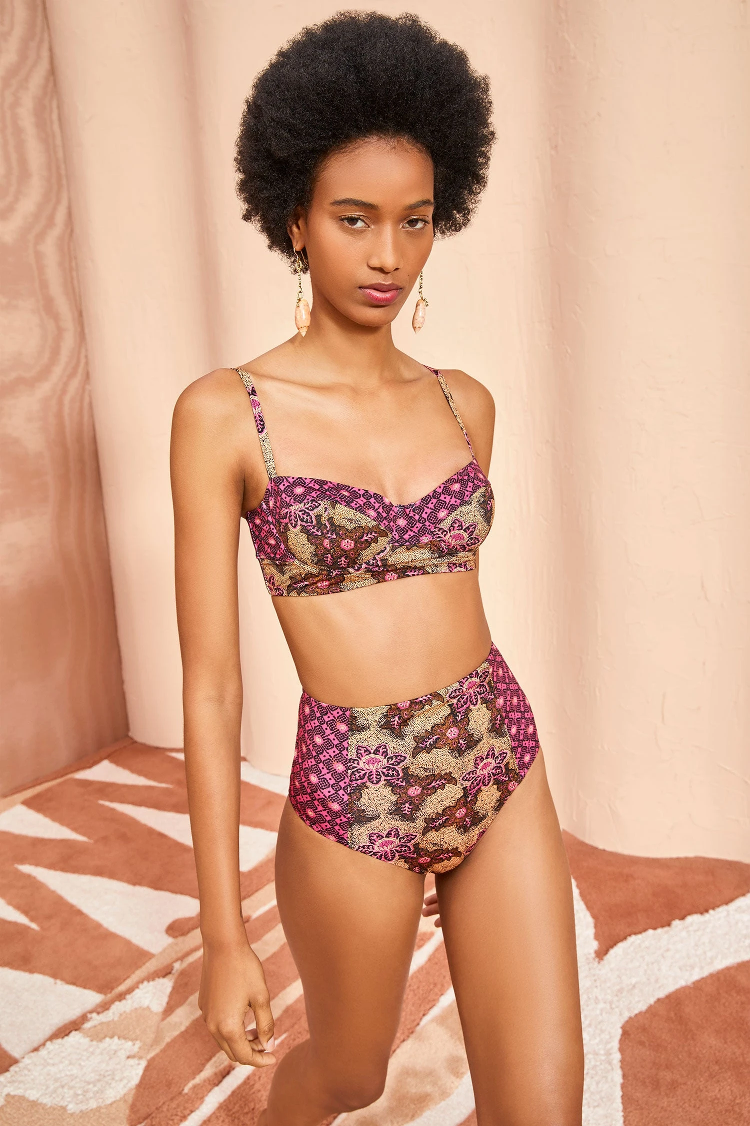 ULLA JOHNSON Zahara Bikini Bottom - Gladiola 1 ULLA JOHNSON Zahara Bikini Bottom - Gladiola