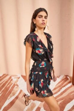 ULLA JOHNSON Zina Dress - Nocturne -ULLA JOHNSON Outlet ULLA JOHNSON Zina Dress NOCTURNE 03