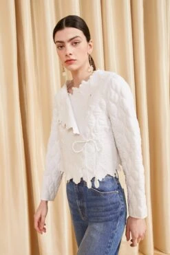 ULLA JOHNSON Zofia Jacket - Cowrie 11 ULLA JOHNSON Zofia Jacket - Cowrie -ULLA JOHNSON Outlet ULLA JOHNSON Zofia Jacket COWRIE 01 MAIN