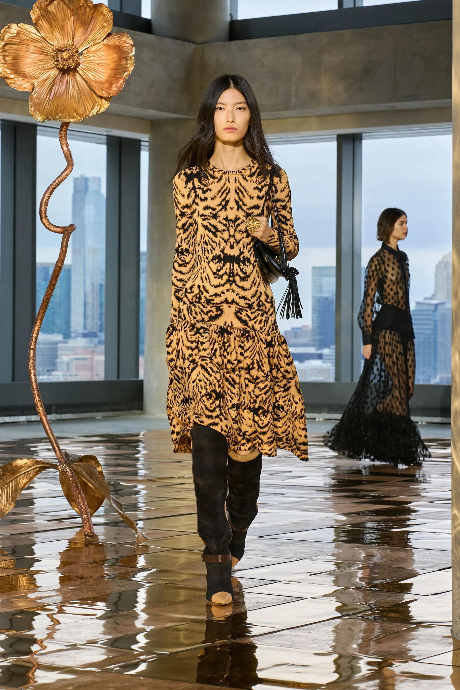 ULLA JOHNSON Kiki Patchwork Boot - Almond Mixte 6 ULLA JOHNSON Kiki Patchwork Boot - Almond Mixte - Image 6