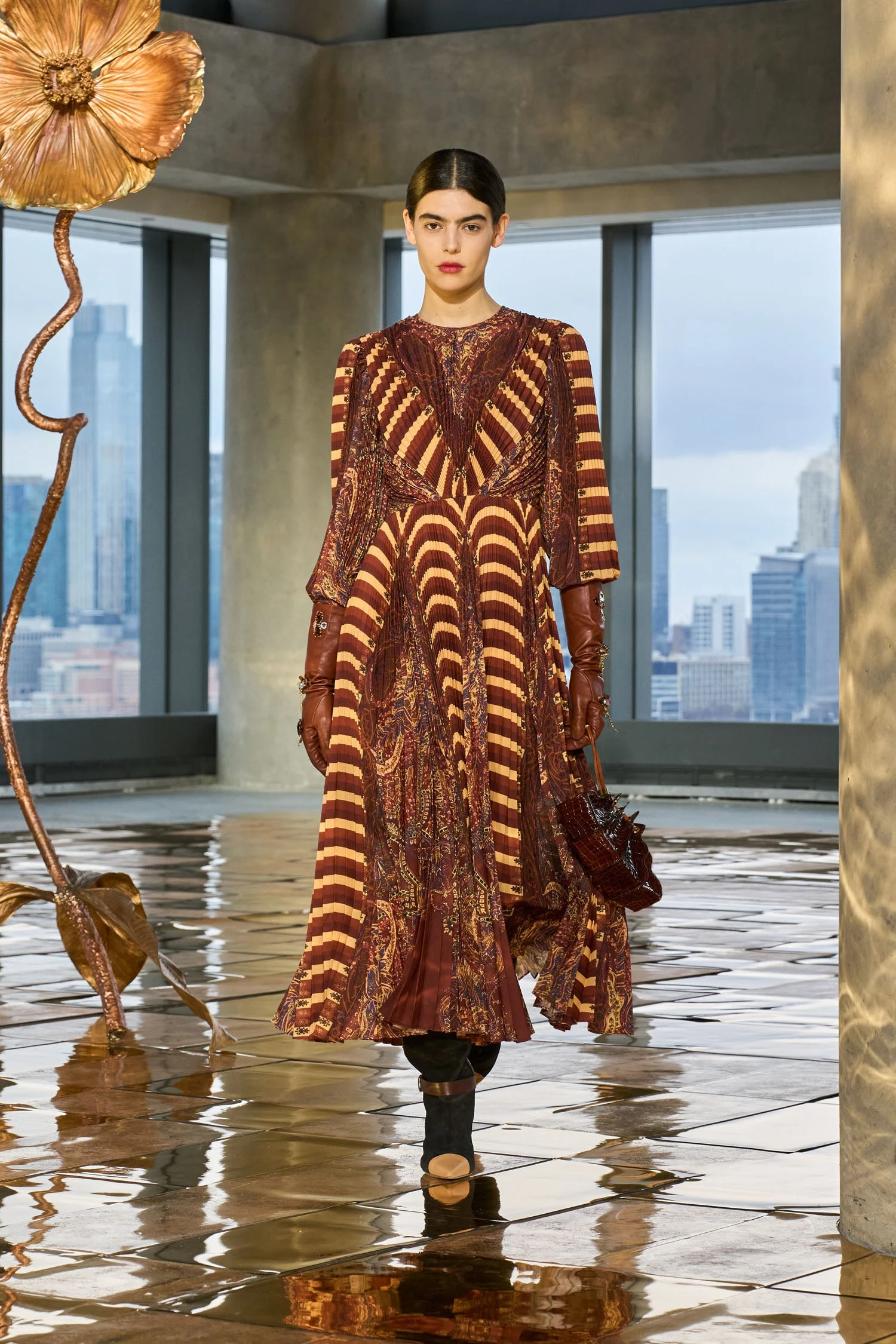 ULLA JOHNSON Kiki Patchwork Boot - Almond Mixte 9 ULLA JOHNSON Kiki Patchwork Boot - Almond Mixte - Image 9