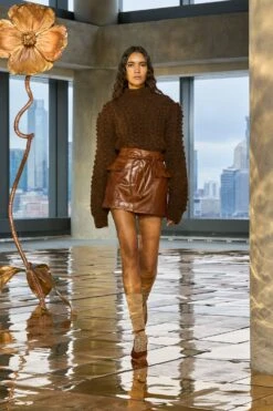 ULLA JOHNSON Luna Leather Mini Skirt - Wenge -ULLA JOHNSON Outlet UllaJohnsonF2533 3b8c73fb b5a4 44c1 93db 4a91f673863a