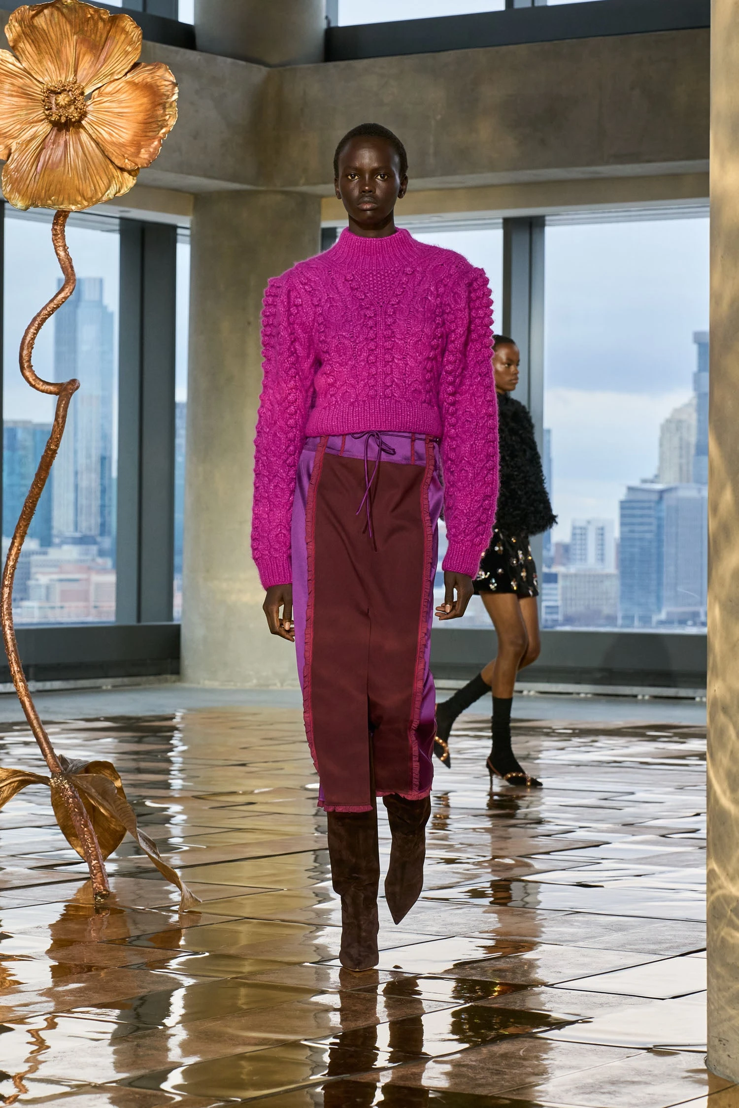 ULLA JOHNSON Albia Alpaca Knit Pullover - Rose 5 ULLA JOHNSON Albia Alpaca Knit Pullover - Rose - Image 5