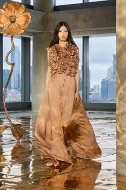 ULLA JOHNSON Byzantine Silk Backless Gown - Desert Rose 12 ULLA JOHNSON Byzantine Silk Backless Gown - Desert Rose -ULLA JOHNSON Outlet UllaJohnsonF2552