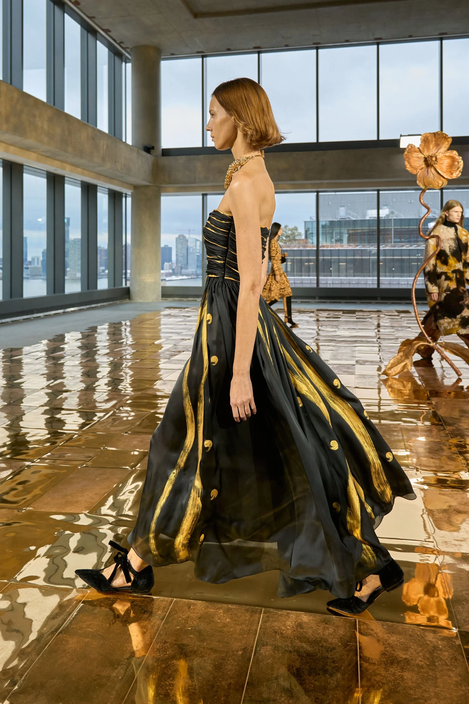 ULLA JOHNSON Anastasia Hand Painted Gown - Gild 6 ULLA JOHNSON Anastasia Hand Painted Gown - Gild - Image 6