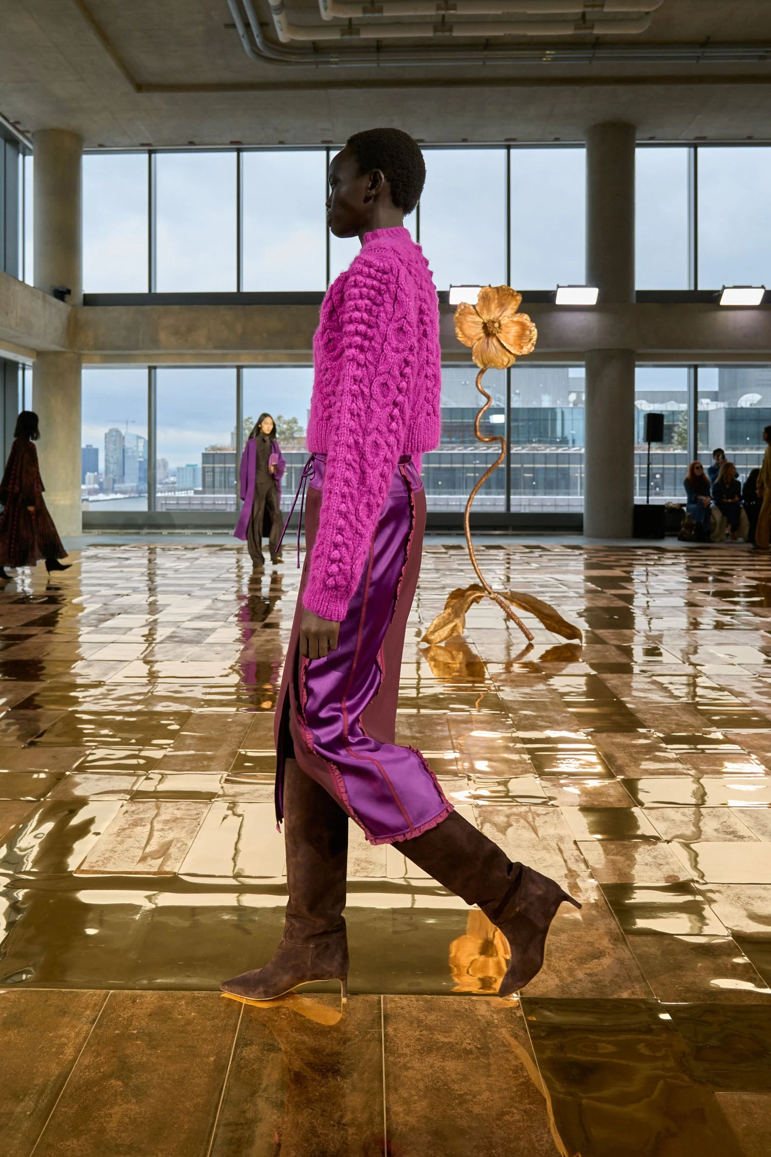 ULLA JOHNSON Albia Alpaca Knit Pullover - Rose 6 ULLA JOHNSON Albia Alpaca Knit Pullover - Rose - Image 6