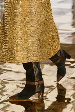 ULLA JOHNSON Kiki Patchwork Boot - Noir Mixte -ULLA JOHNSON Outlet UllaJohnsonF25details004