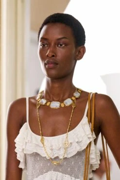 ULLA JOHNSON Shell Charm Long Necklace - Brass -ULLA JOHNSON Outlet UllaJohnsondetails072 a09d2a24 06c1 4443 a1f3 461404cb45e5