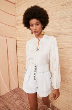 Featured Products 1 ULLA JOHNSON Maeve Blouse - Blanc